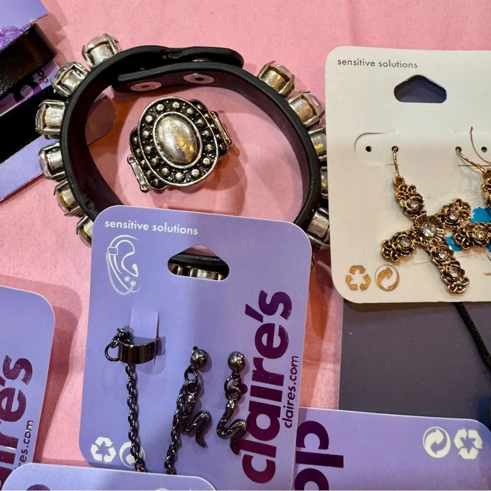 NWT Claire’s Dark Academia Goth Jewelry Lot - Picture 2 of 13